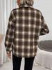 European and American Women's Plaid Turn-Down Collar Loose Casual Fashion Shirt Jacket