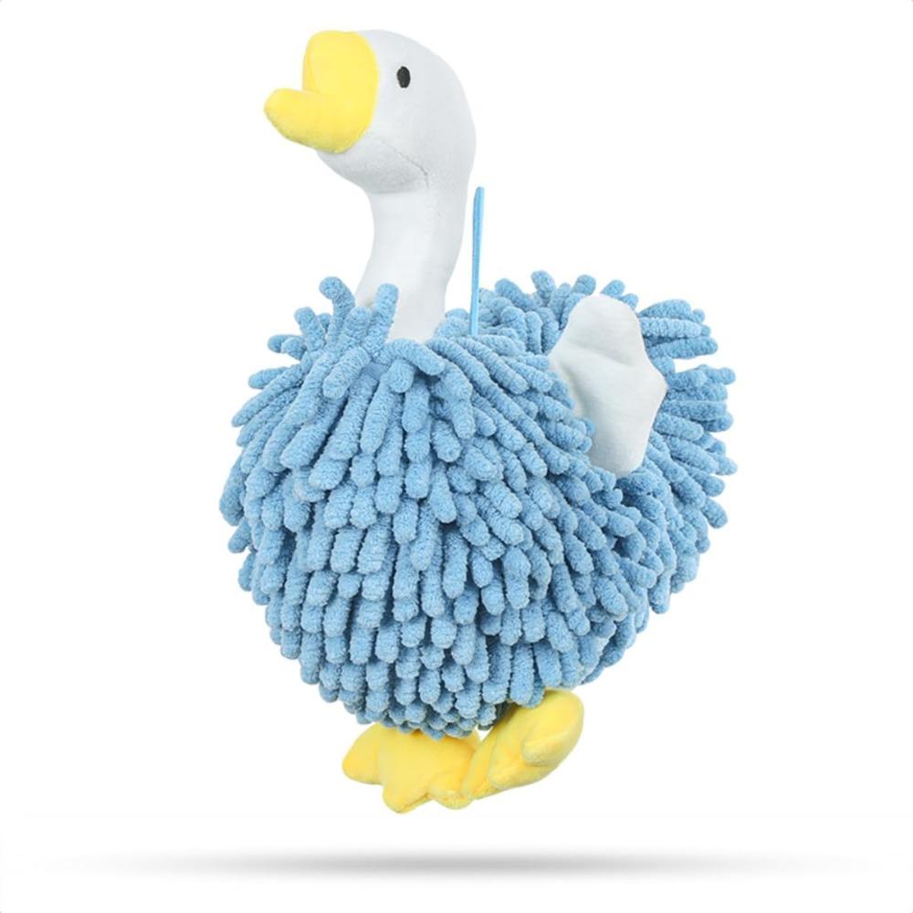 Animal-shaped hand towels, goose pattern, bathroom decorative hand towels, inspired by porch geese, chenille animal-shaped hand towels