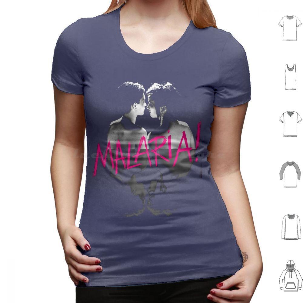 Malaria T Shirt Cotton Men Women DIY Print Neue Deutsche Welle Malaria 80s Industrial Metal Punk Post Punk Gothic Dark Black