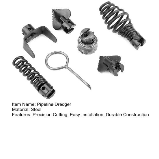 7Pcs/Set Pipeline Dredger Easy To Install Disassemble Drain Unclogger Set Drain Pipe Auger Efficient Pipe Cleaning Tool