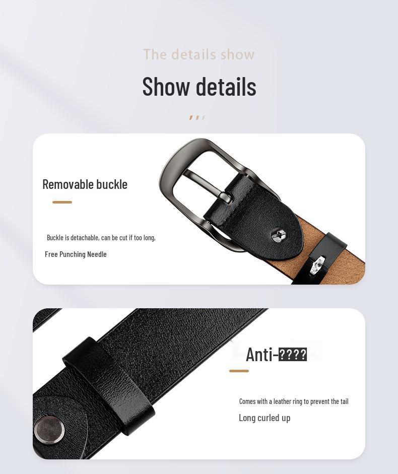 Women's Genuine Leather Belt with Pin Buckle - Fashionable All-Match Korean Design