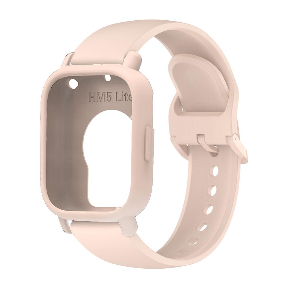 Pro Redmi Watch 5 Lite Silikonový řemínek k hodinkám + Pouzdro Sportovní pásek Spona stejné barvy Náhradní náramek pro Redmi Watch 5 Lite