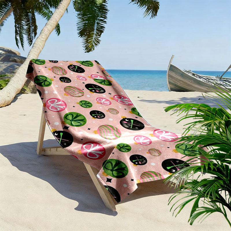 Wicked Print Beach Towel, Large Soft Quick Dry Towel for Beach Camping Swimming