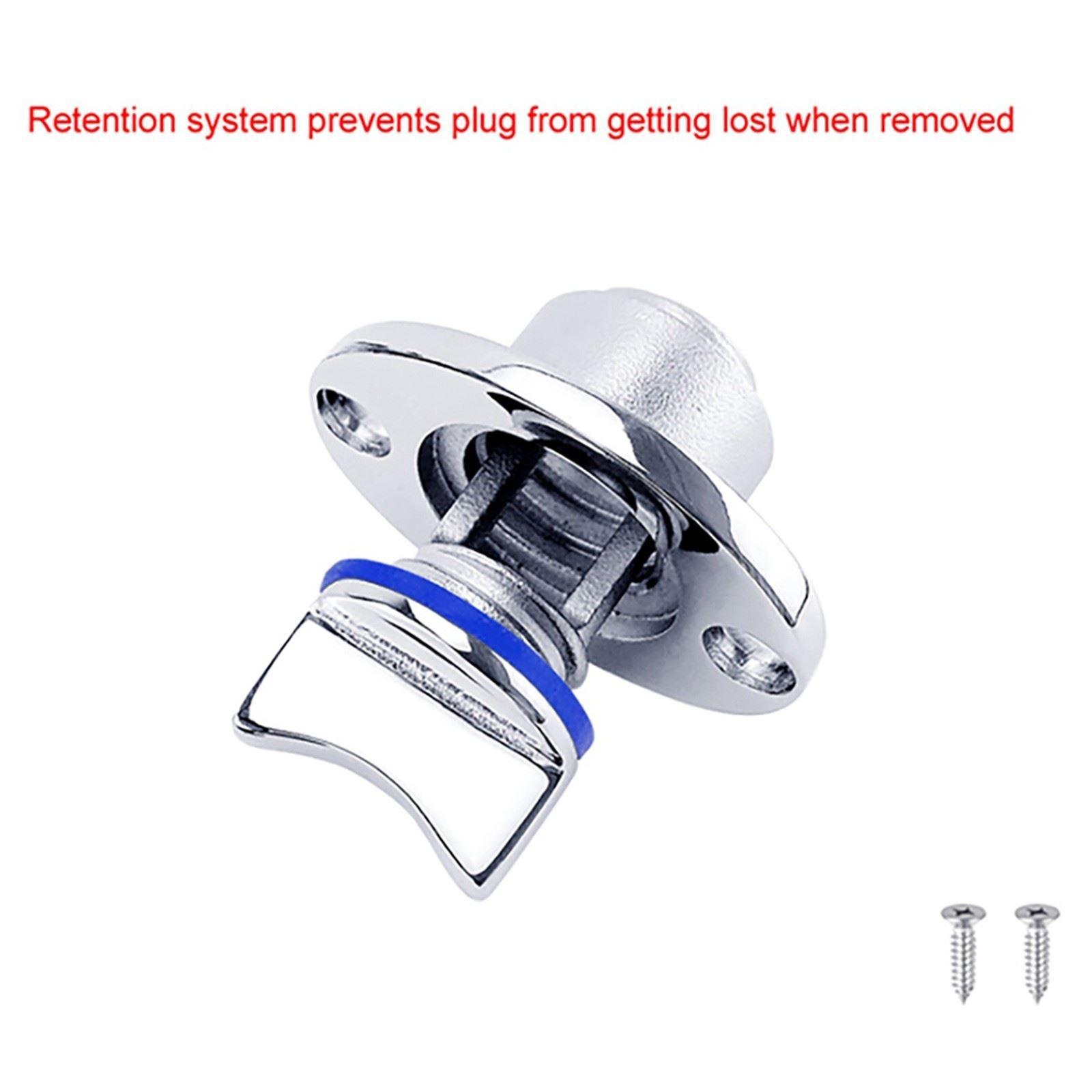 1inch Acier Inoxydable 316 Bateau Bouchon Tableau Arrière Coque Prise Bouchon