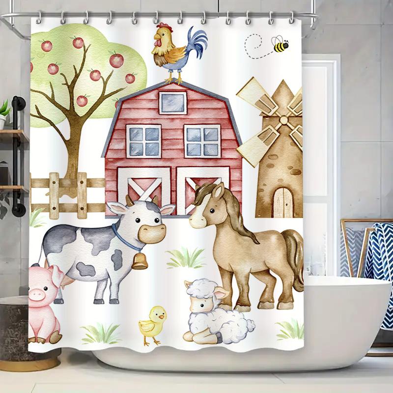 

Golden Waves Shower Curtain Luxury Modern Design For Bathroom Decorations Waterproof Fabric Shower Panel White Bathrooms Blue Fl W60H190(CM)-1 Pcs