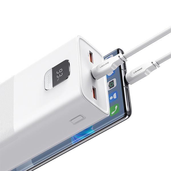 Usams Powerbank Pb68 30000Mah For Phones 65W Pd Qc3.0 With 100W Usb-C Cable