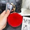 Bag Ornament Pompom Ball Keychain Hanging Decoration Fur Pendant Fur Ball Keyring  Women Girls