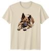 Long Haired GerUnisex Shepherd Dog Sleeping TShirt GSD Dog Lover Gift