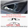 Black Brushed Accessories For Chevrolet Malibu 2016 -  AC Control Panel Door Bowl Head Light Switch Lift Button Cover Trim