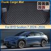 Alfombrilla de Maletero de Cuero para BYD Sealion 7 2024 2025 2026 Almohadilla de Almacenamiento de Carga Alfombrilla de Maletero Alfombra Interior de Coche Accesorios