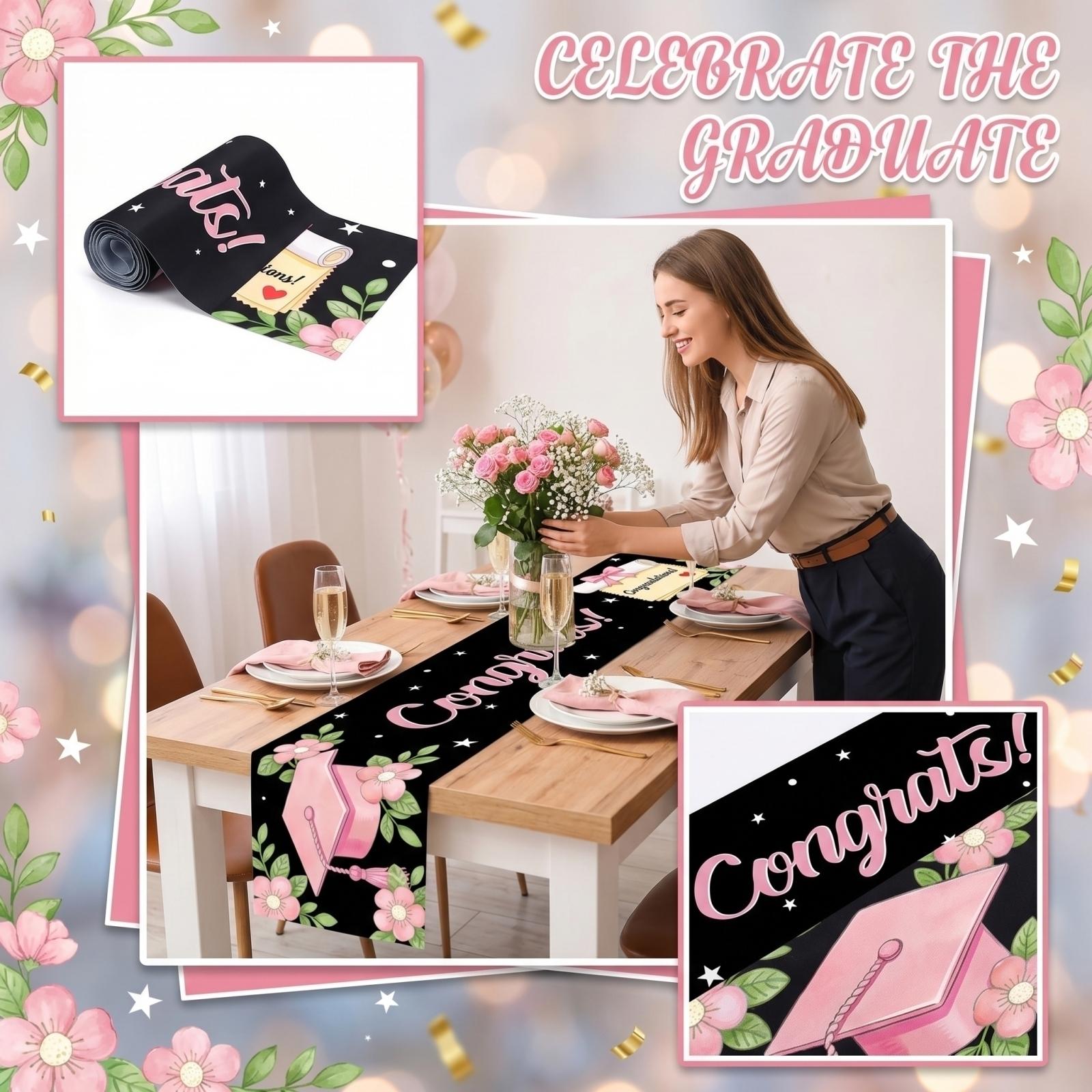 

Graduation Table Flag Restaurant Party Festival Decoration Decoration Supplies Printed Tablecloth Table Decoration Cloth one size