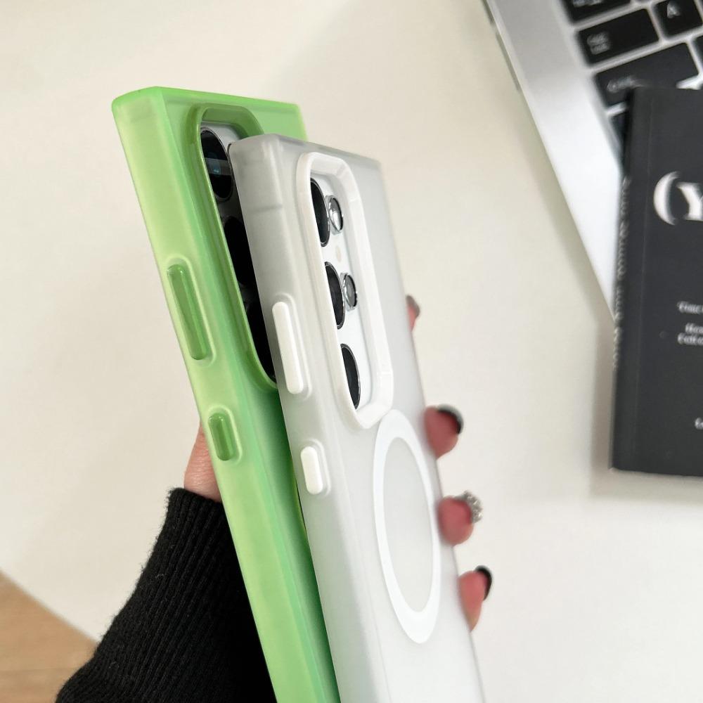 Fashion Matte Clear for Magsafe Case for Samsung Galaxy S26 Ultra Pro S25 Edge S24 S23 Plus A57 A37 A27 A17 A07 A56 A36 A26 A16 Wireless Charge Cover