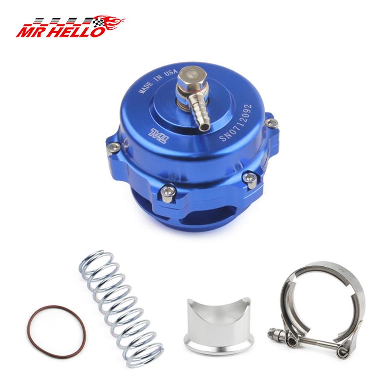 Universal Turbo Blow Off Valve 50mm BOV With Weld On Aluminum V-Band Flange 6PSI+18PSI Springs
