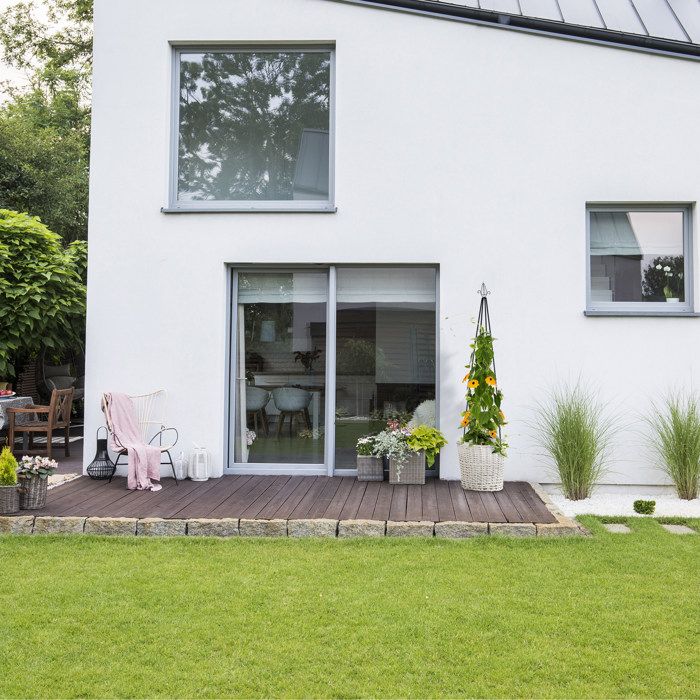 Relaxdays Trellis Pyramide, 204 M De Hauteur, Support Pour Plantes Grimpantes, En Métal, Stable, Tour Pour Rosier, Noir