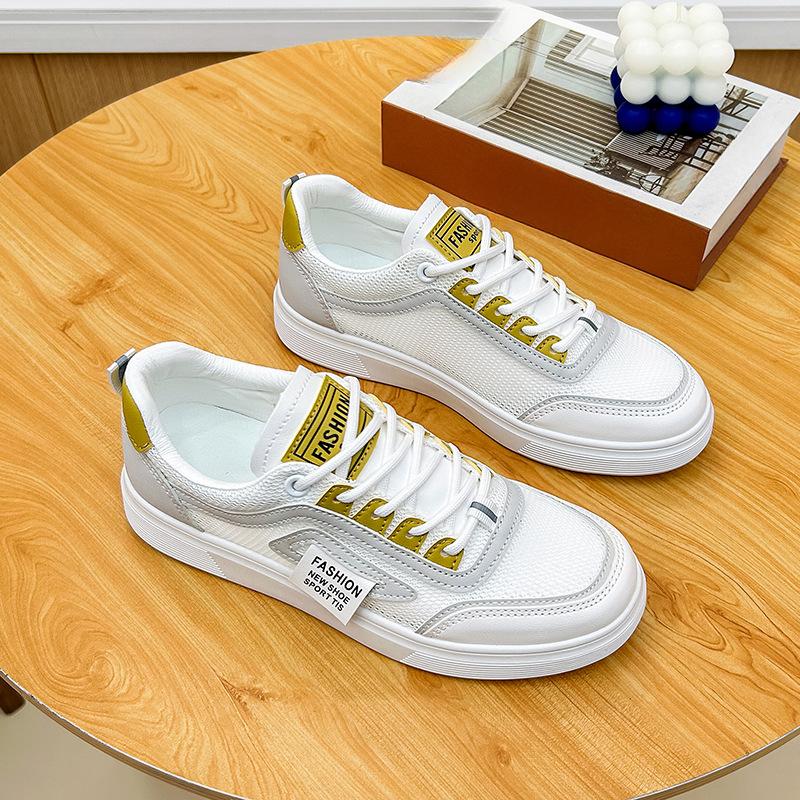 

Дышащие белые туфли женские сетчатые летние новые студенческие туфли женские сетчатые туфли на платформе женские 40 жёлтый