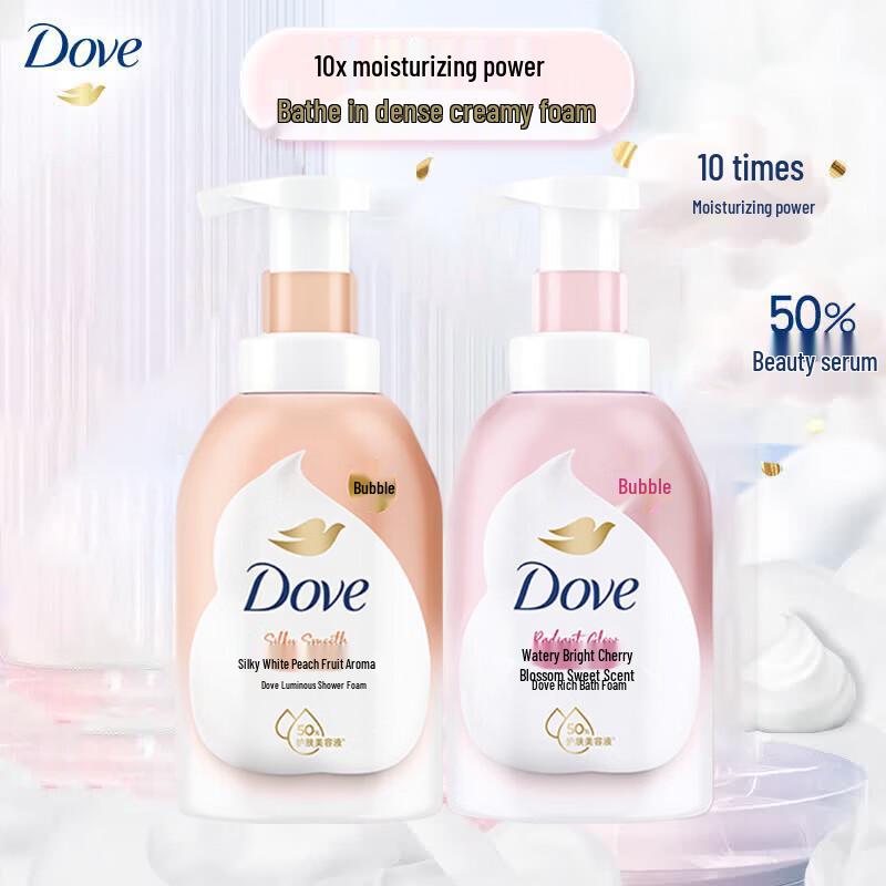 Кремовый гель для душа Dove с пузырьками