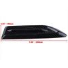 Carbon Fiber Black Side Wing Air Flow Intake Vent Fender Scoop Bonnet Decor 2pc