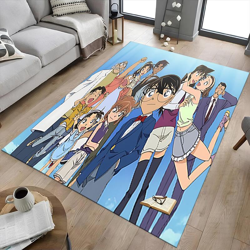 1pc Detective Conan Mystery Carpet for Playroom Bedroom Living Room Sofa Home Decor,kids Game Area Rug Non-slip Floor Mat Y72316