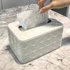 New Rattan Pattern Tissue Box Living Room Paper Box Desktop Tissue Box Car Tissue Box Toilet Tissue Box