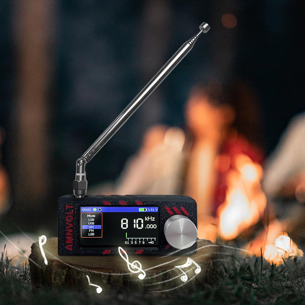 SI4732 Mini Pocket Radio AM FM Display All Band Receiver Radio 800mAh portable radio Outdoor Stereo Radio for Walking Hiking