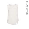 ELLASSAY Women's 2025 Summer Mulberry Silk Fake Two-piece Vest