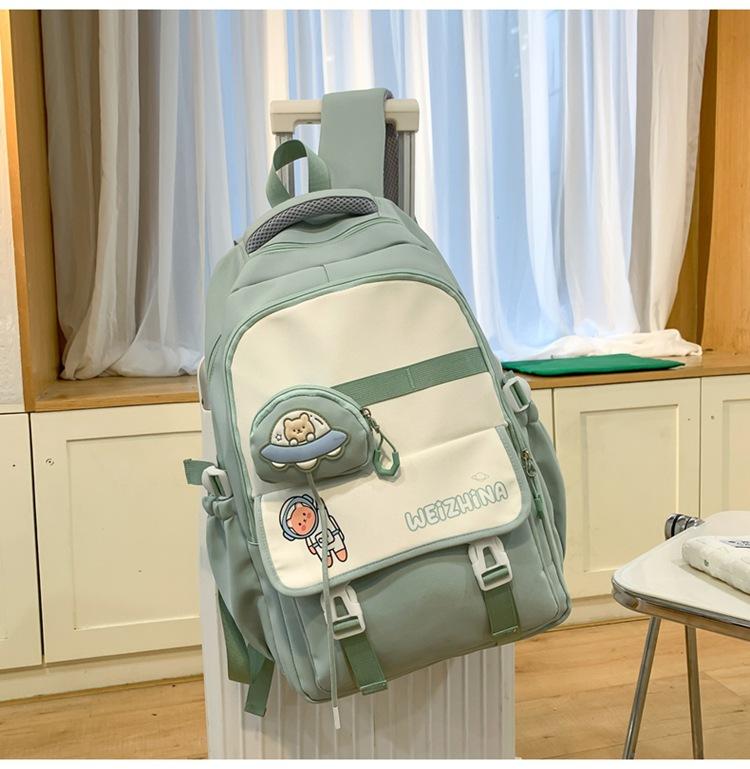 Schoolbag New Korean Ins High Value Fresh and Sweet Original Wind Backpack Junior High School Students Lightweight Large Capacity Backpack