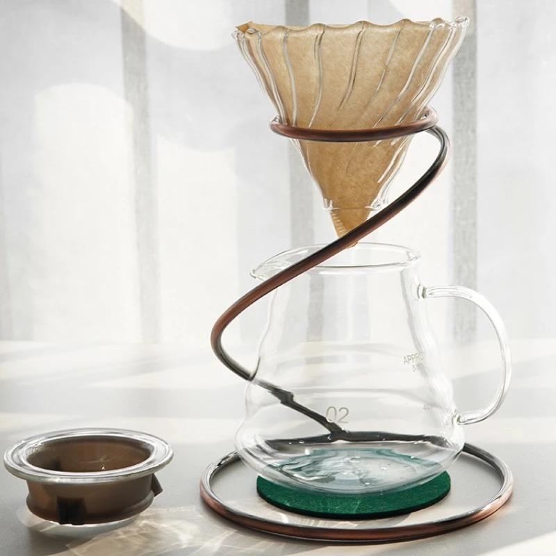 2 Pc Coffee Metal Filter Frame Holder Reusable Coffee Dripper Stand Kitchen Coffeeware Coffee Filters