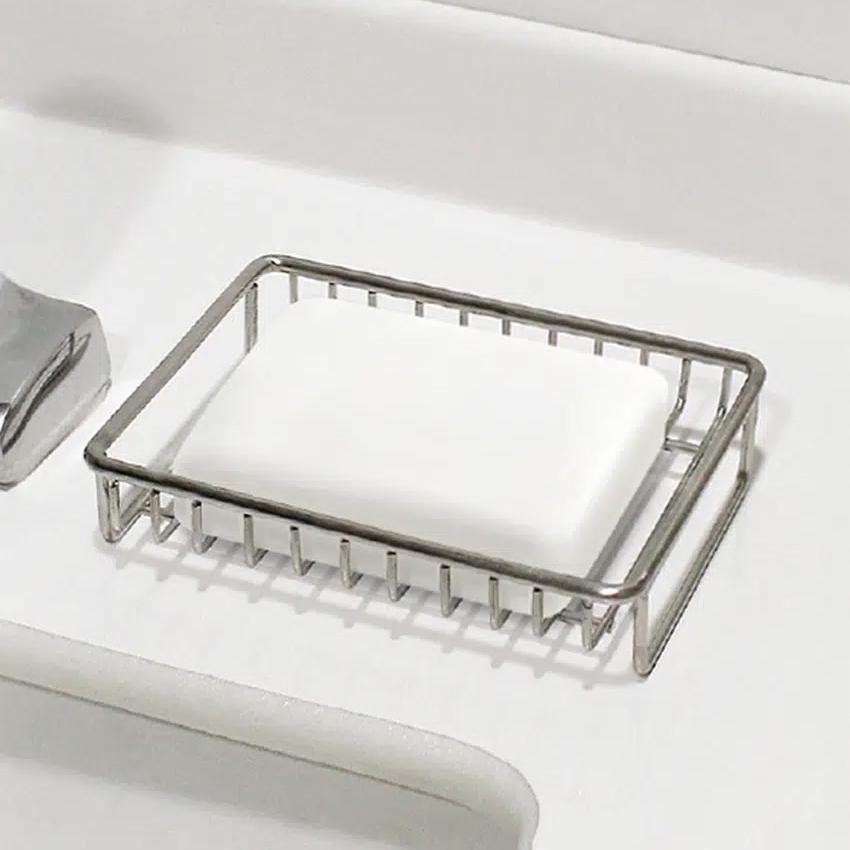 

Stainless Steel Soap Dish (12.7 x 9.5 cm) Silver