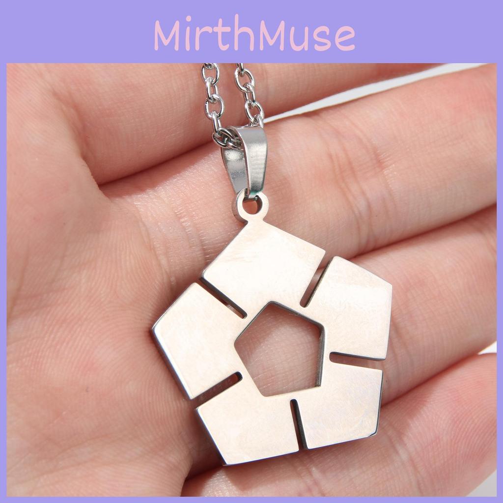 Bluelock Anime Style Stainless Steel Football Pendant Necklace For Fans And Collectors