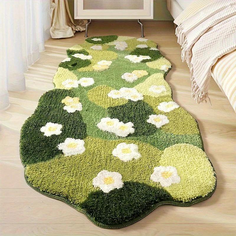 Irregular Shapes Rugs for Bedroom Home Thick Plush Rug Modern Style Living Room Decoration Carpet Fluffy Soft Bedside Floor Mat