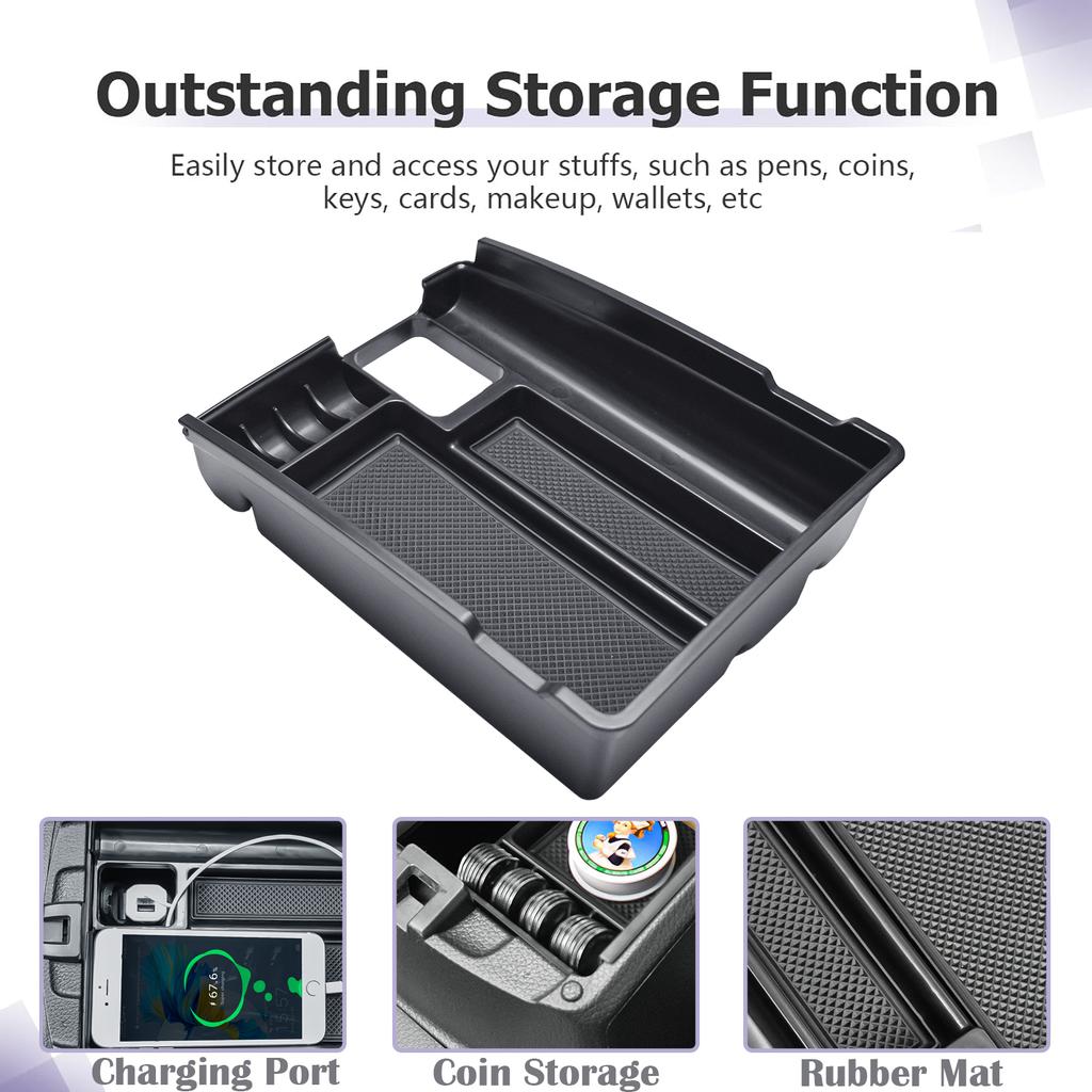 Center Console Organizer Armrest Storage Box For Nissan X-Trail Rogue 2014 2015 2016-2020 Center Console Storage Box Accessories