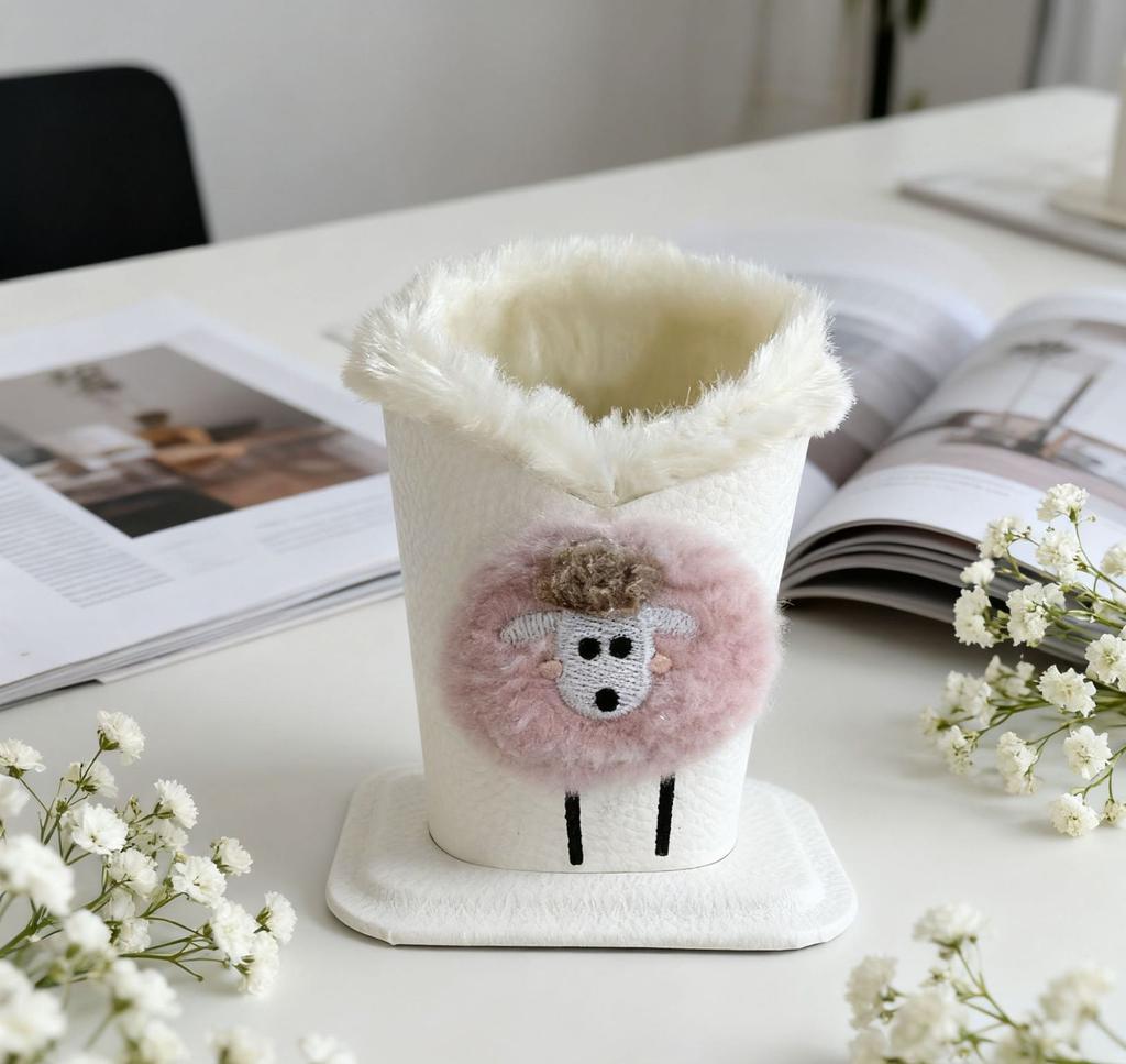 - Plush Glasses Holder Adorable Cartoon Glasses Pen Desktop Storage Glasses Storage Rack