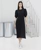 Waiowai Puff Sleeve Feminine Pleated Dress_2 Colors