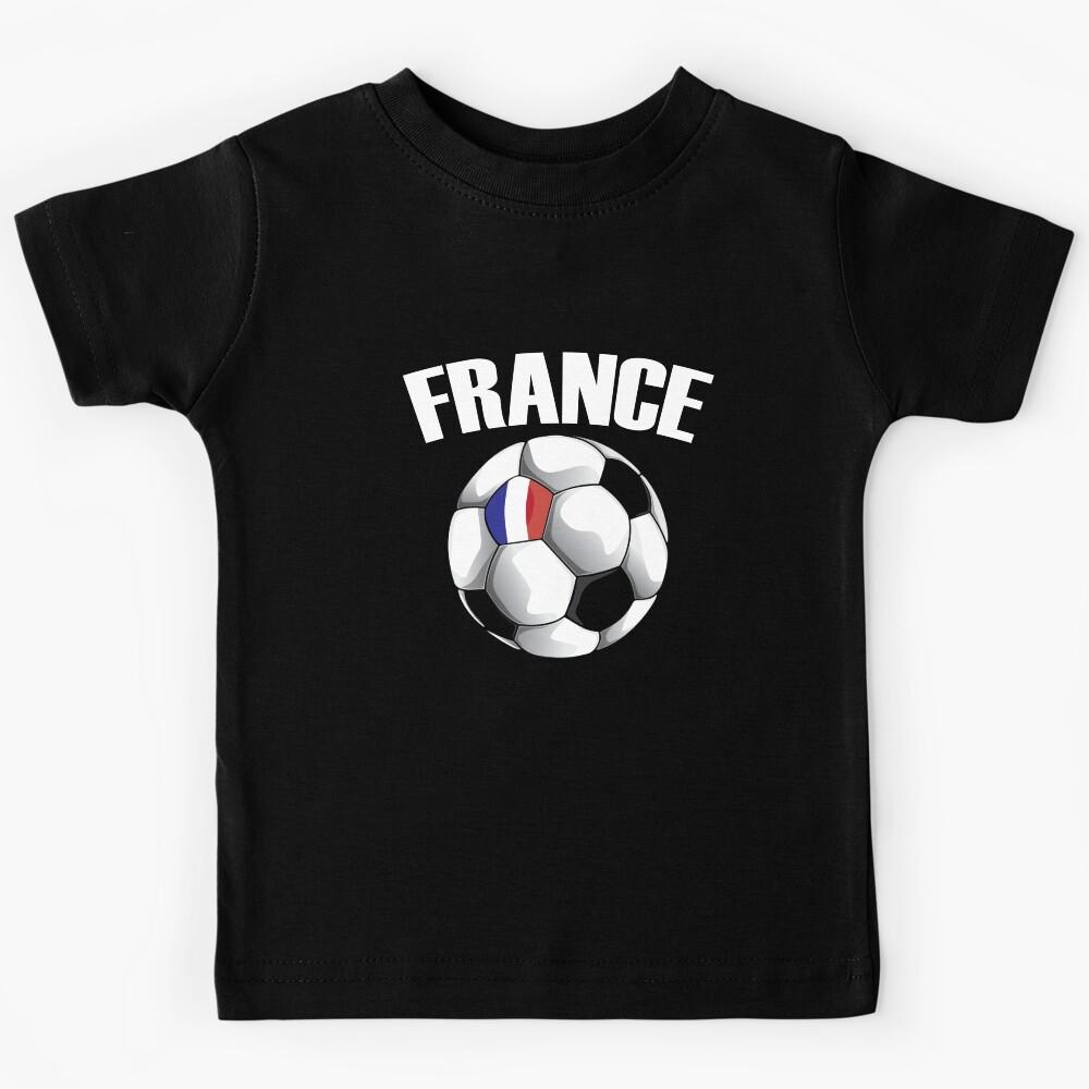 France Football - French Flag Soccer Ball Kids T-Shirt 160
