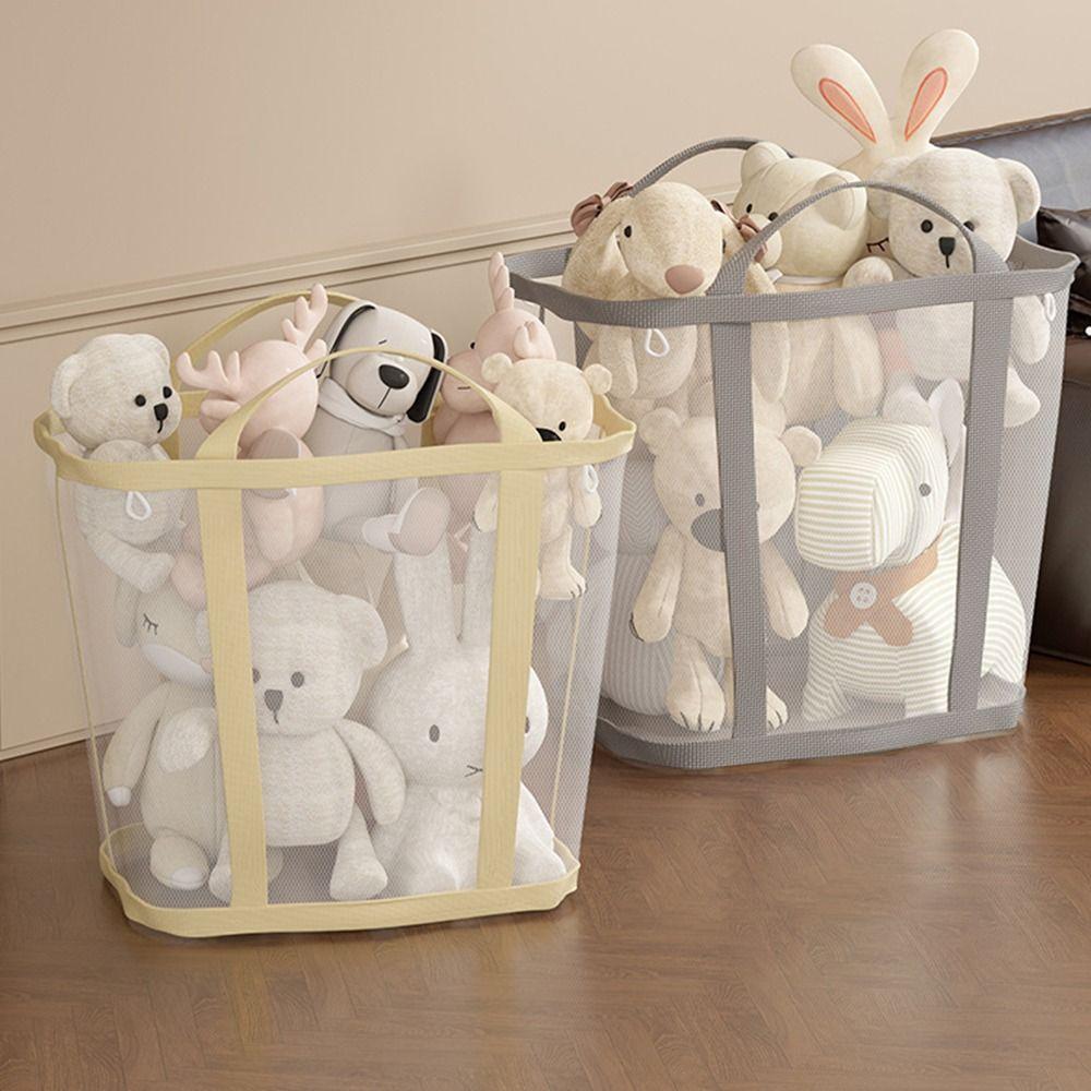 Large Capacity Foldable Laundry Basket Nylon Storage Basket  for Children Toy Storage
