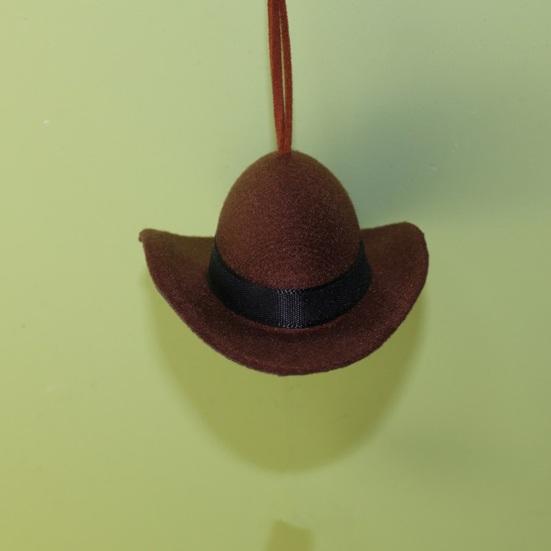 Cowboyhut Anhänger Auto Spiegel Kappe Western Stil Stoff Auto Ornament für Weiche Textur Rückspiegel Dekoration Fahrzeug Innenraum Zubehör Fahr-Glücksbringer