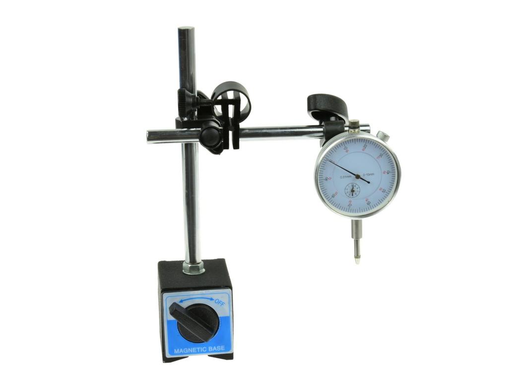 Geko Czujnik Zegarowy 10 0,01Mm + Statyw Magnetyczny