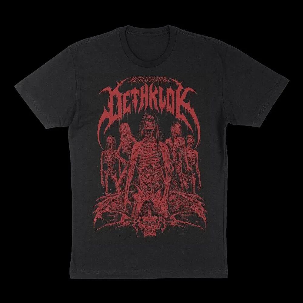 Унисекс Хлопковая Футболка с Коротким Рукавом и Круглым Вырезом Dethklok XXXL