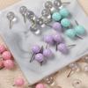Push Pins Map Tacks with Plastic Beads Head for Cork Board Multi-Color Map Pins for Travel Map Board Pins Bulletin Board Office