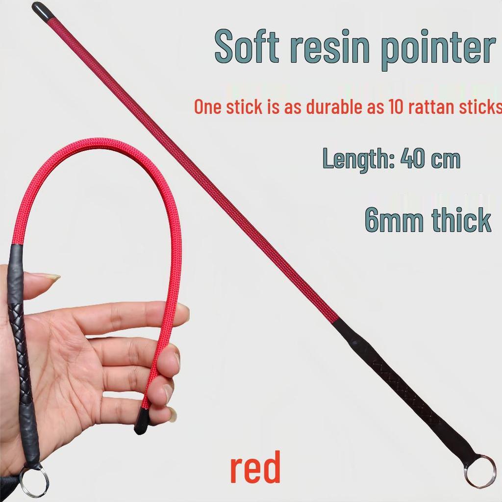 Bamboo Rattan Cane for Teachers: Soft Resin Whip Baton for Classroom and Home Instruction