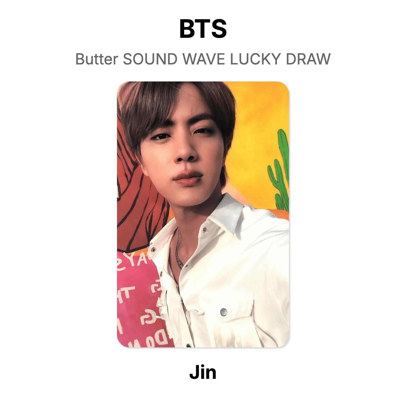BTS Butter SOUND WAVE LUCKY DRAW Official Photocard Jin