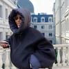 Giacca casual da donna con cappuccio e coulisse a maniche lunghe, autunno inverno, moda, cappotto con cerniera, corto, largo, stile streetwear