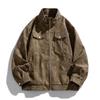 New fat plus size leather jacket men's PU leather tooling large size lizard leather jacket men's stand-up collar locomotive shake