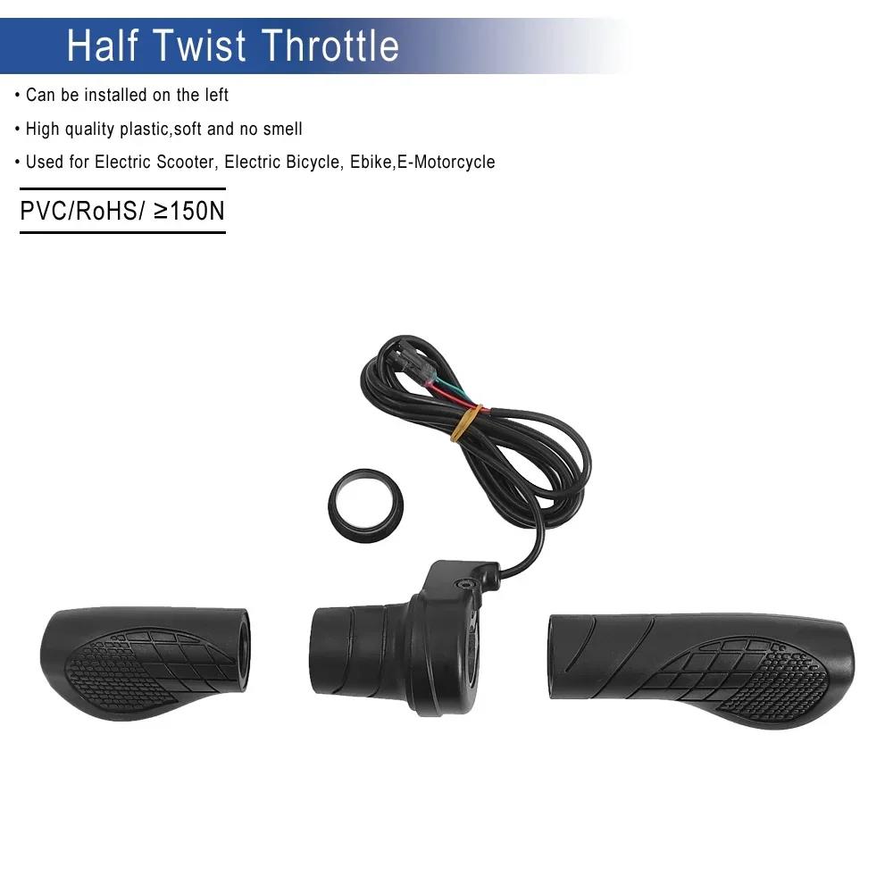 FT76X Mezzo Manubrio Acceleratore Impermeabile/Spina SM Parti Manubrio Sinistro/Destro per E-bike Mezzo Manopola a Girare Acceleratori Scooter Elettrico Bici 2