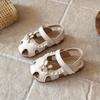Summer Princess Sandals For Girls Korean Trend Fashion Girl's Sandal Anti-slippery Soft-soled Leather Footwear For Kids