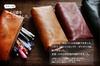 Endmark Genuine Leather Pencil Large Simple Made In Night Blue Case, Capacity, Design, Men's, Japan,