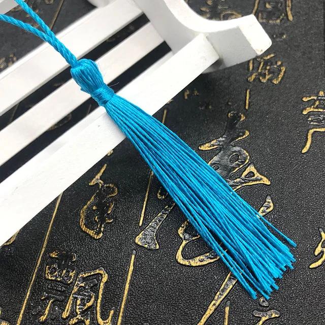 10~80Pcs Bookmark Tassels Fringe Brush Handmade Soft Craft Mini Tassels with Loops for DIY Crafts Jewelry Making Accessories