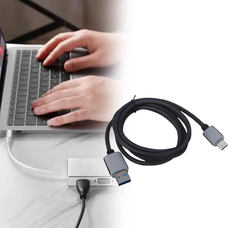 Line Laptop Transmission Data Cable Black Computer Accessories Tools Convenient