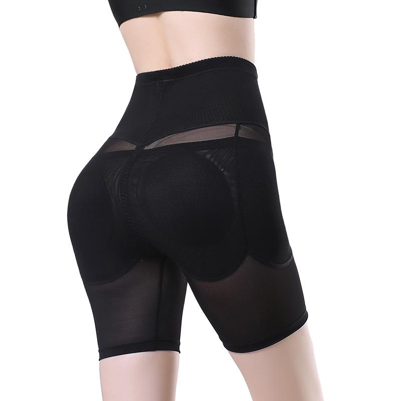 Damen High Waist Bauchkontrolle Gepolsterte Po-Anhebende Hüftverstärkende Formende Shorts