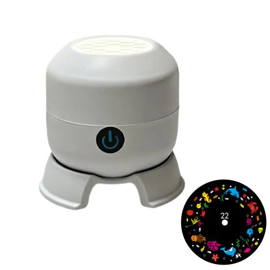 Rotating Projection Lamp Underwater Ocean Projector Light with Dynamic Rotation And Adjustable Brightness Multi-Angle Base Mood Light for Indoor
